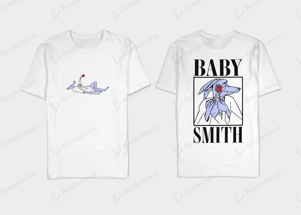 Baby Smith - Wolf Short Sleeve T (White)